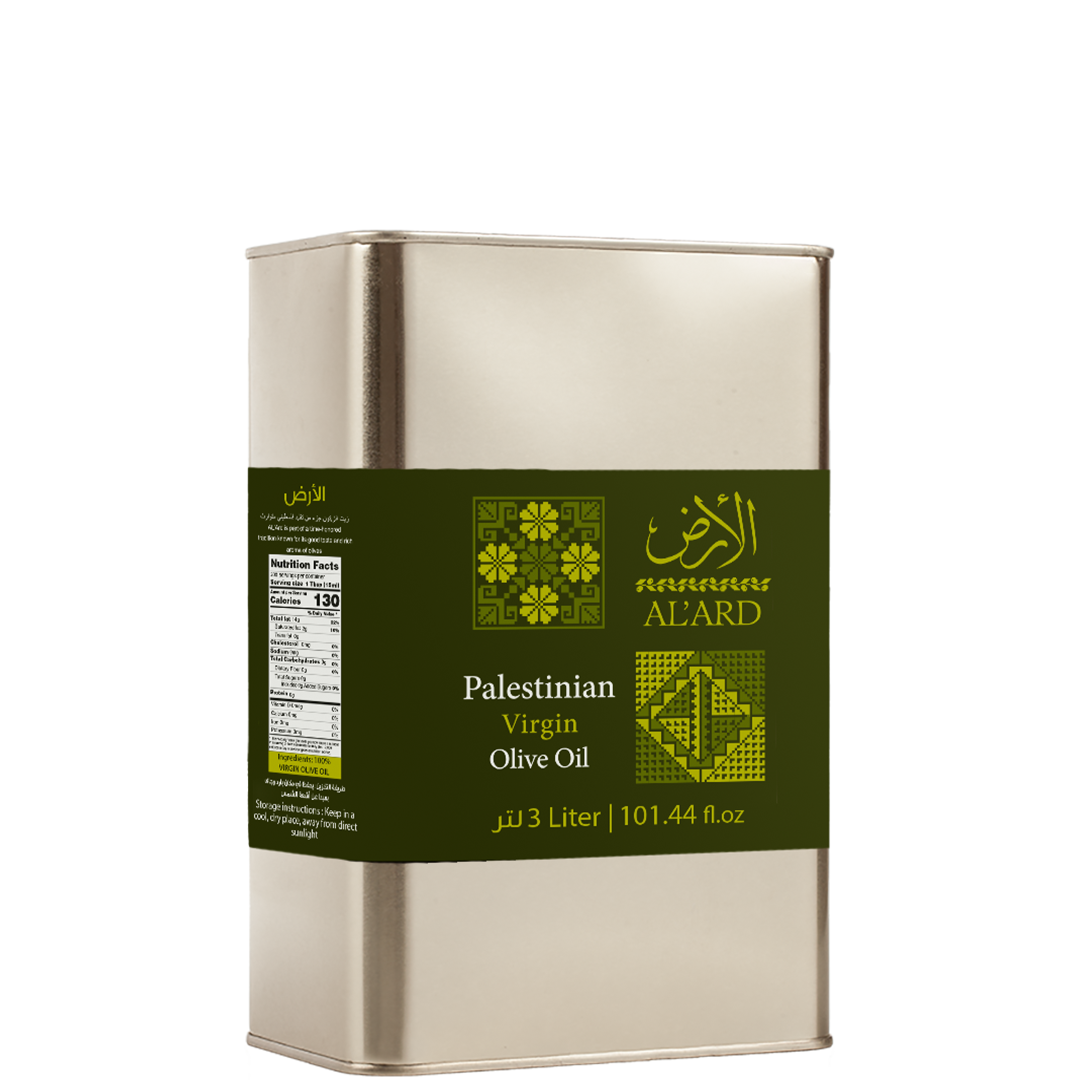 زيت زيتون بكر بلدي فلسطيني 3 لتر